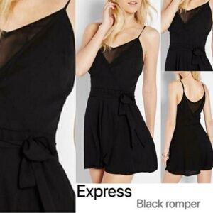 Express Black Romper Dress Dressy 0